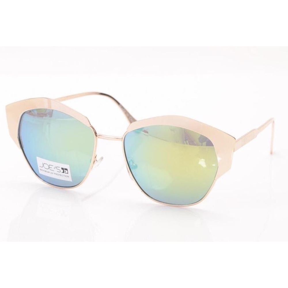 NWT Joe’s Jeans Sunglasses Rose Gold Metallic Cat Eye